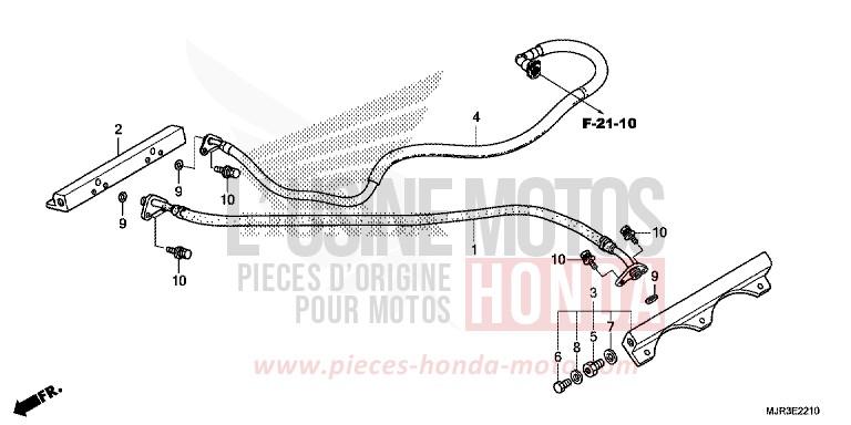 CORPS DE PAPILLON (TUBULURE) de F6C "Valkyrie" GRAPHITE BLACK (NHB01) de 2015